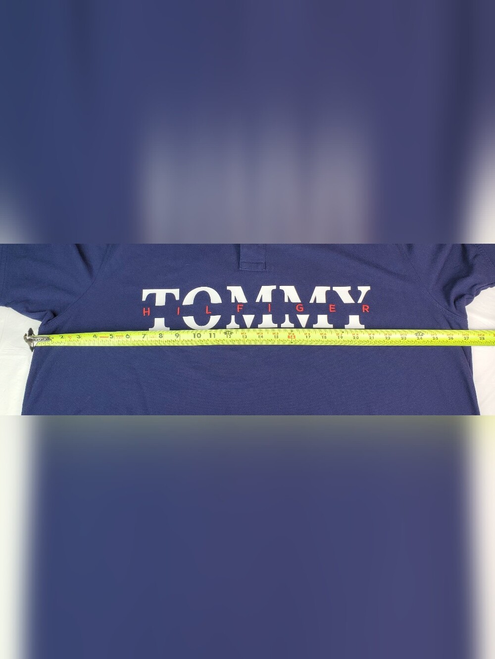 Tommy Hilfiger Mens Custom Fit Spellout Polo Shirt - Size XXLT TALL - EUC - Picture 10 of 13